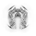 Door of durin tattoo design idea