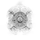 Door of durin tattoo design idea