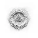 Doors of durin tattoo design idea