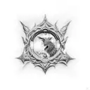 Door of durin tattoo design idea