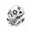 zombie  tattoo design idea