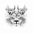 lion moose koala bear parrot tattoo design idea