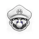  super mario tattoo design idea
