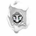  super mario tattoo design idea