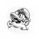  super mario tattoo design idea
