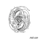 8 life path tattoo design idea