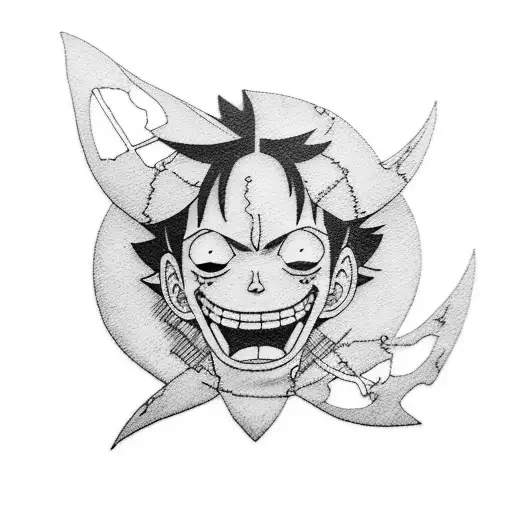 luffy  tattoo design idea