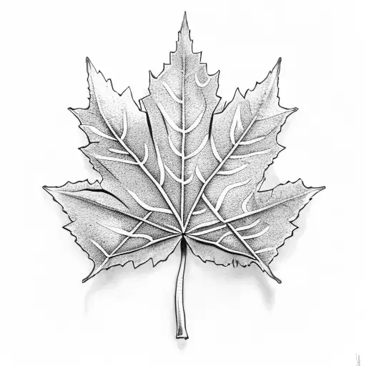 Maple Leaf tattoo design idea