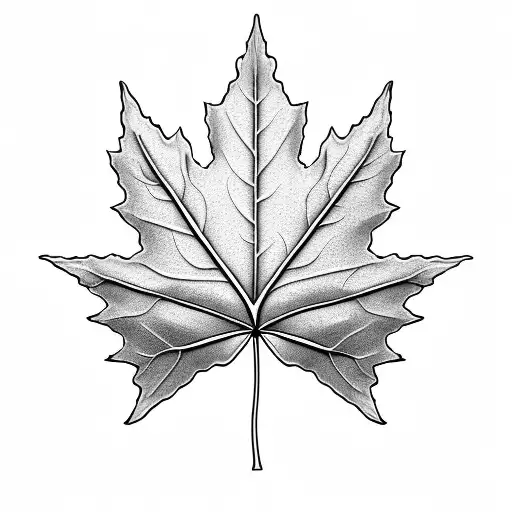 Maple Leaf tattoo design idea