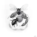 abeja  tattoo design idea