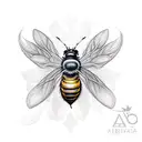 abeja  tattoo design idea