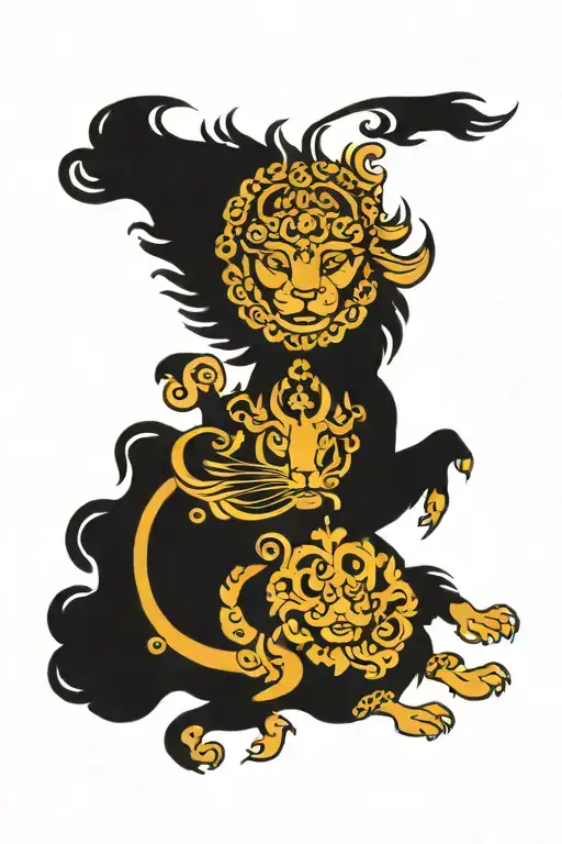 persian empire symbol tattoo design idea