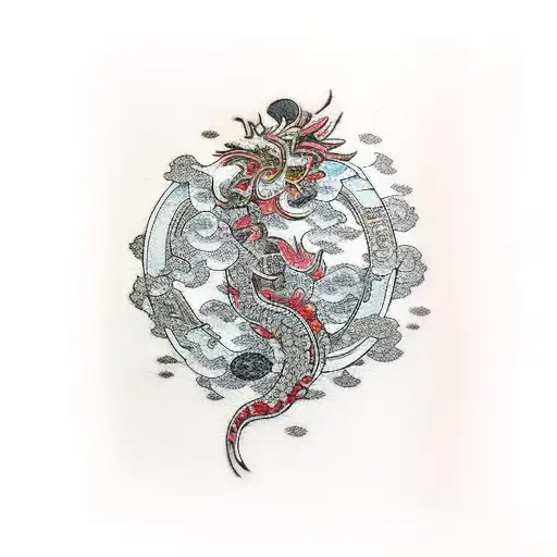 broken chain tattoo design idea