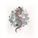 broken chain tattoo design idea