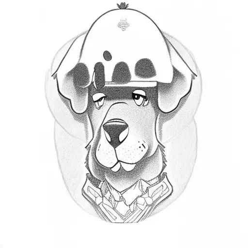 tactical Shaggy and Scooby-Doo tattoo design idea