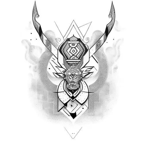 orixa ogun tattoo design idea