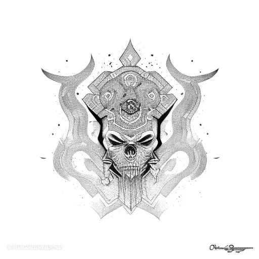 ogun tattoo design idea