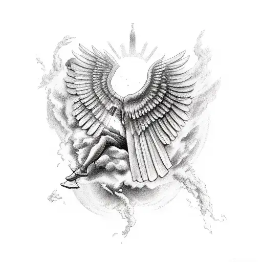 icarus mythology  tattoo design idea