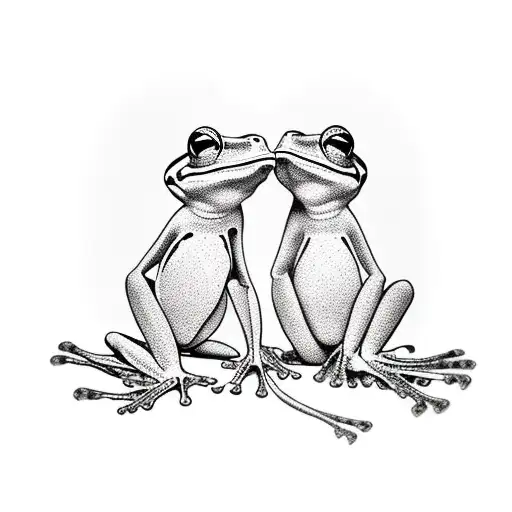 frog tattoo for couple tattoo design idea