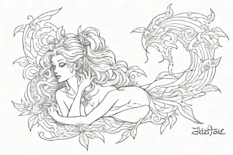 "If it's meant to be then it will be, and I'll forgive it all as it comes back to me" tattoo design idea