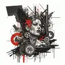 manifest pain at the core of pleasure I'll see you when the wrath comes around  tattoo design idea