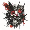 manifest pain at the core of pleasure I'll see you when the wrath comes around  tattoo design idea