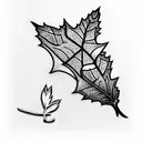 Maple Leaf tattoo design idea