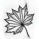 Maple Leaf tattoo design idea