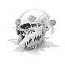 perspective reframing tattoo design idea