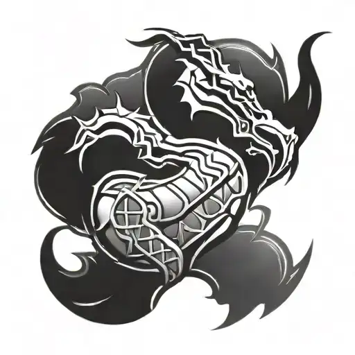 mortal kombat nordic logo tattoo design idea