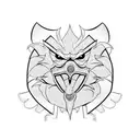 Elmo espartano  tattoo design idea