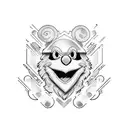 Elmo espartano  tattoo design idea