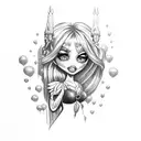 bratz tattoo design idea