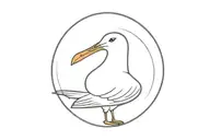 seagull tattoo design idea