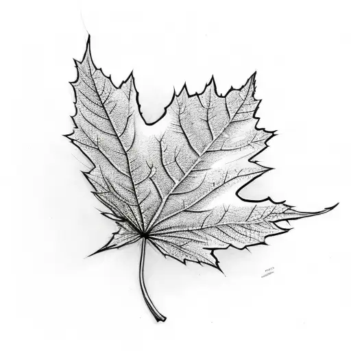 Maple Leaf tattoo design idea