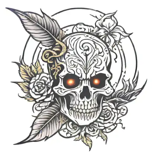 The Spirit dead by daylight sunset midnight cup tattoo design idea