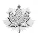 Maple Leaf tattoo design idea