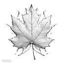 Maple Leaf tattoo design idea