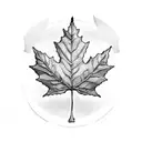Maple Leaf tattoo design idea