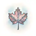 Maple Leaf tattoo design idea