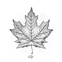 Maple Leaf tattoo design idea