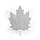 Maple Leaf tattoo design idea