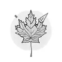 Maple Leaf tattoo design idea