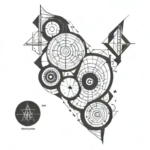 Circle of fifths forearm cover up tattoo design idea