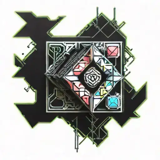 Rubik's Cube tattoo design idea