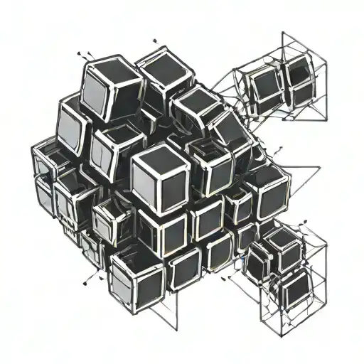 Rubik's Cube tattoo design idea