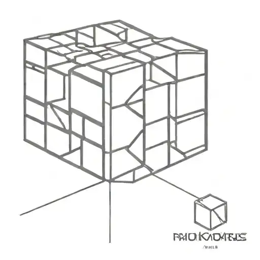 Rubik's Cube tattoo design idea