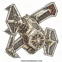 Star Wars TIE fighter tattoo design idea