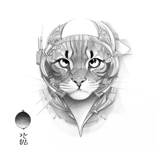 "twenty one" number tattoo design idea