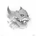 "twenty one" number tattoo design idea